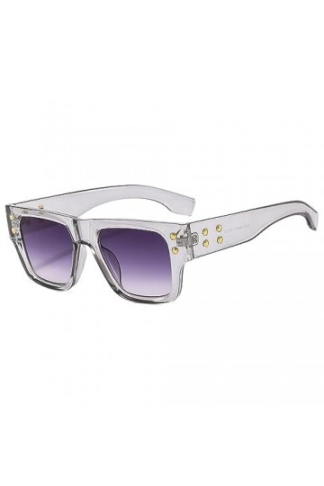 EkeNoz Lunettes de Soleil carrées Tendance for Femmes, Lunettes de Soleil de Vacances en Plein air, Cadeau Color : C, Size :