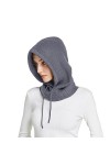 Facecozy Chapeaux dhiver pour Femme, écharpe Chaude à Capuche pour Femme, Cagoule tricotée Gris foncé , Gris foncé, Taille 
