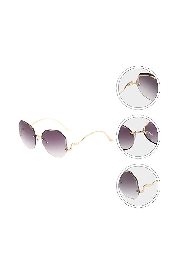 SOIMISS 1 Pc Des Lunettes De Soleil Lunettes Polygonales Lunettes De Soleil De Quai Pour Femmes Lunettes De Mode Teintées Lun