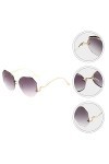 SOIMISS 1 Pc Des Lunettes De Soleil Lunettes Polygonales Lunettes De Soleil De Quai Pour Femmes Lunettes De Mode Teintées Lun