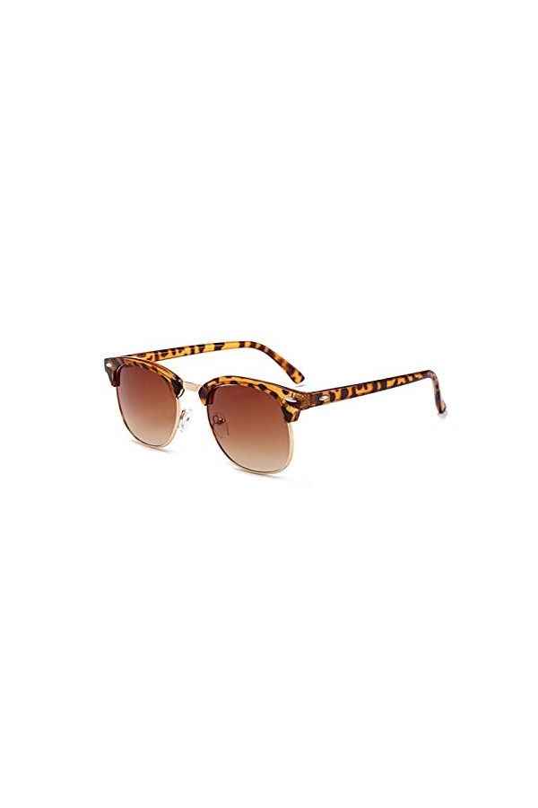 LUOXUEFEI De Soleil Lunettes Lunettes De Soleil À Monture Demi-Carrée Hommes Femmes Lunettes De Soleil Sans Monture Femme Hom