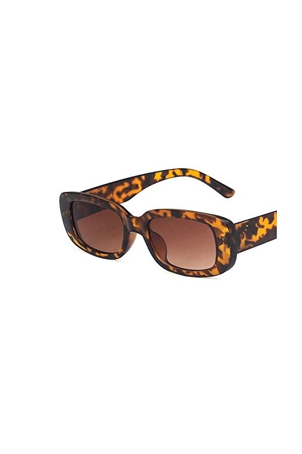 WALLBIG Vintage Noir carré Lunettes de Soleil Femme Marque de Luxe Petit Rectangle Lunettes de Soleil Femme dégradé Clair