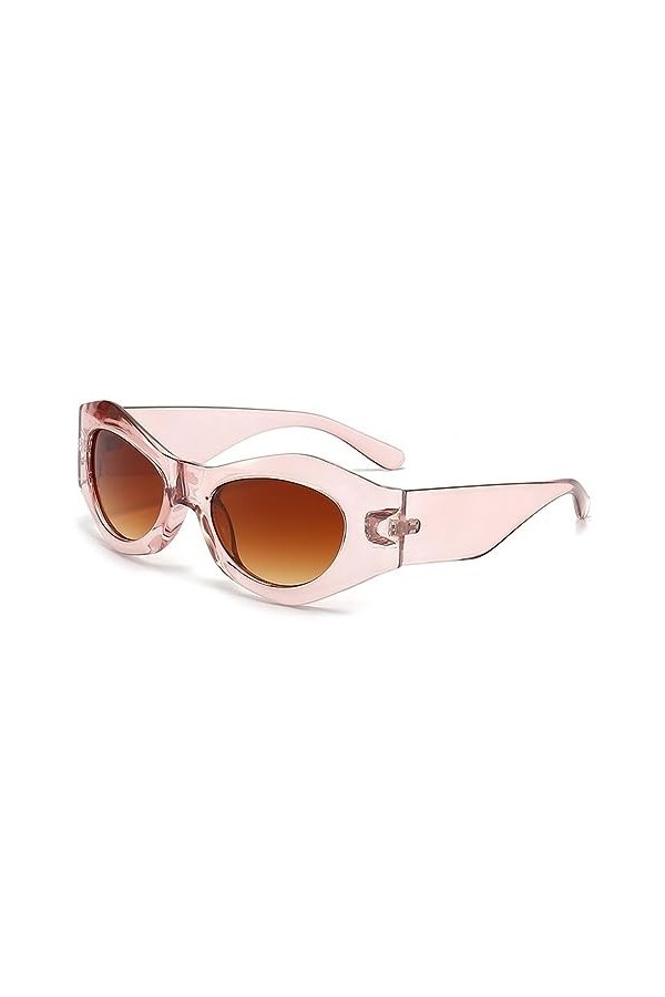 Lunettes De Soleil Œil De Chat Tendance for Hommes Et Femmes, Grande Monture, Lunettes De Soleil De Vacances en Plein Air, Ca