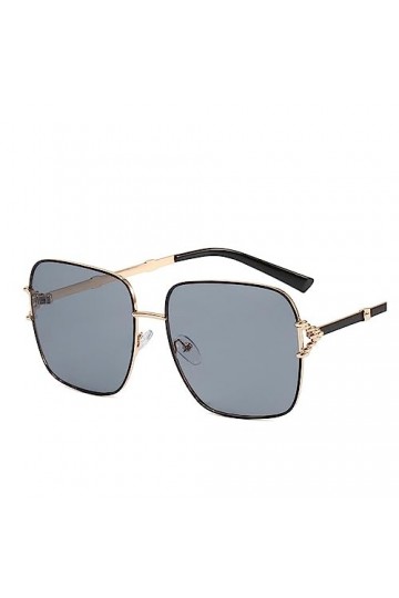 Lunettes De Soleil À Monture Carrée En Métal À Grande Monture For Hommes Et Femmes De Vacances En Plein Air Conduisant Des Lu