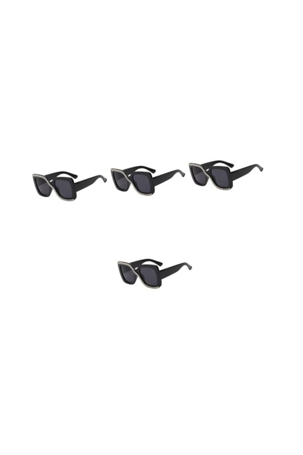 BESPORTBLE 2Pcs Lunettes De Soleil Pour Femmes Lunettes De Soleil Rétro Lunettes De Soleil Vintage Lunettes De Soleil De Prot