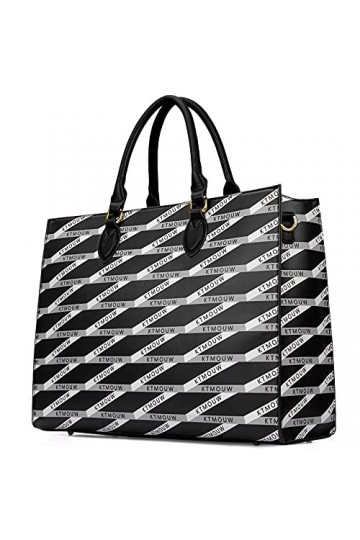 KTMOUW Sac Cabas Femmes Sac à Main Grand Cuir Sac de Cours Lycee Sac Etudiante Imperméable Sac Ordinateur Femme 15.6 Pouces, 