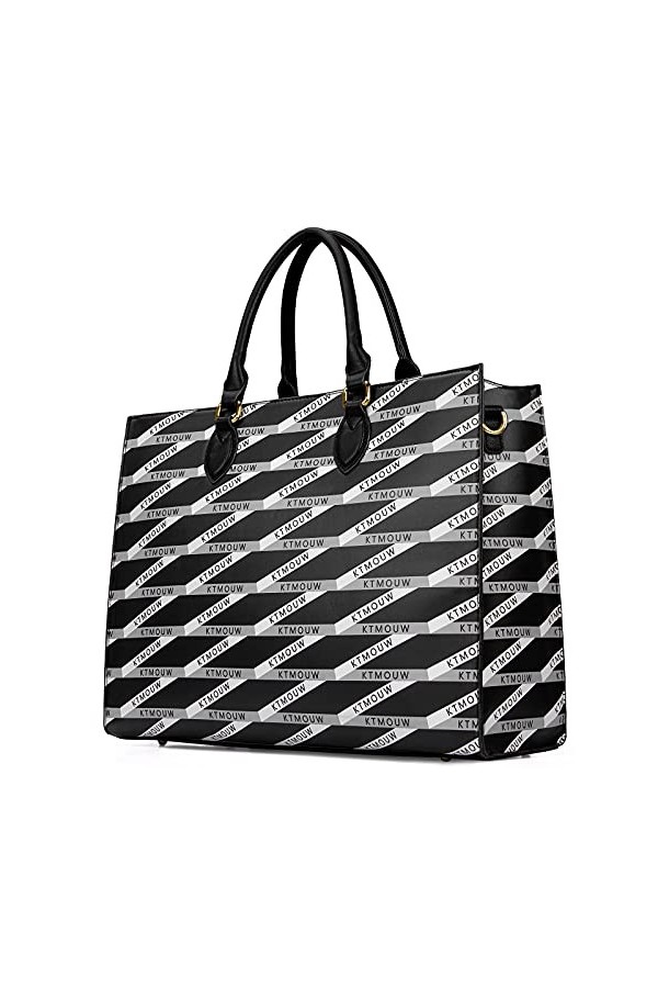 KTMOUW Sac Cabas Femmes Sac à Main Grand Cuir Sac de Cours Lycee Sac Etudiante Imperméable Sac Ordinateur Femme 15.6 Pouces, 