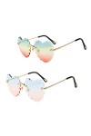 WRITWAA Lunettes De Soleil En Forme De Coeur Lunettes Claires Pour Femmes Lunettes De Soleil Lunettes De Soleil Femmes Lunett