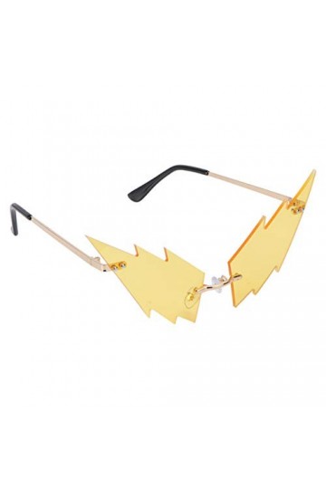 Amosfun 1 Pc Lunettes Drôles Lunettes De Soleil De Mode Pour Femmes Lunettes De Soleil Irrégulières Sans Monture Lunettes De 