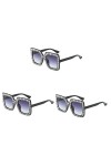 SOIMISS 3 Pièces Strass Grosses Lunettes De Soleil Des Lunettes De Soleil Lunettes De Soleil Punk Lunettes De Soleil Tendance