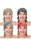 Lot de 4 chapeaux de chimiothérapie pour femme - - taille unique