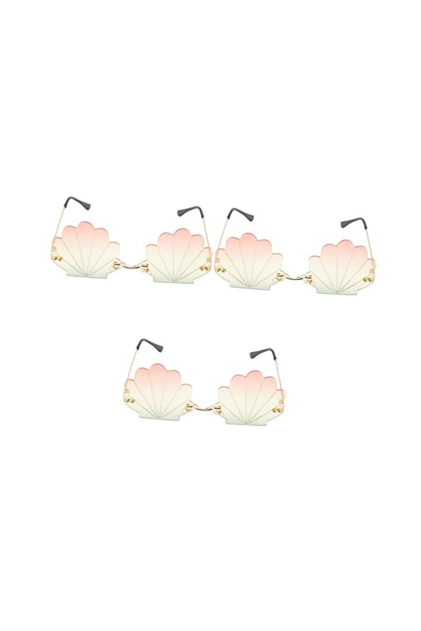 SOIMISS 3 Pièces Lunettes Sans Monture Cotillons Lunettes De Soleil De Mode Pour Femmes Des Lunettes De Soleil Lunettes De So