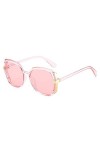 WQZYY&ASDCD des Lunettes De Soleil Femme Homme Lunettes De Soleil Femme Lentilles Résine Lunettes De Soleil-Rose