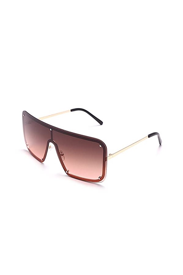 LUOXUEFEI De Soleil Lunettes Lunettes De Soleil Sans Monture Surdimensionnées Lunettes De Soleil Pour Femmes Lunettes De Sole