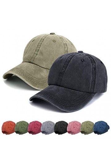 Casquette de baseball unisexe réglable, Noir + kaki., Taille M