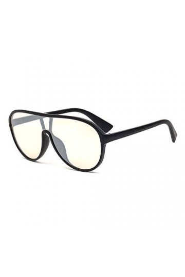 YUANCHENG Surdimensionné Une pièce Lunettes Femmes Lunettes de Soleil teinté dégradé Miroir lentille Lunettes Hommes Sports d