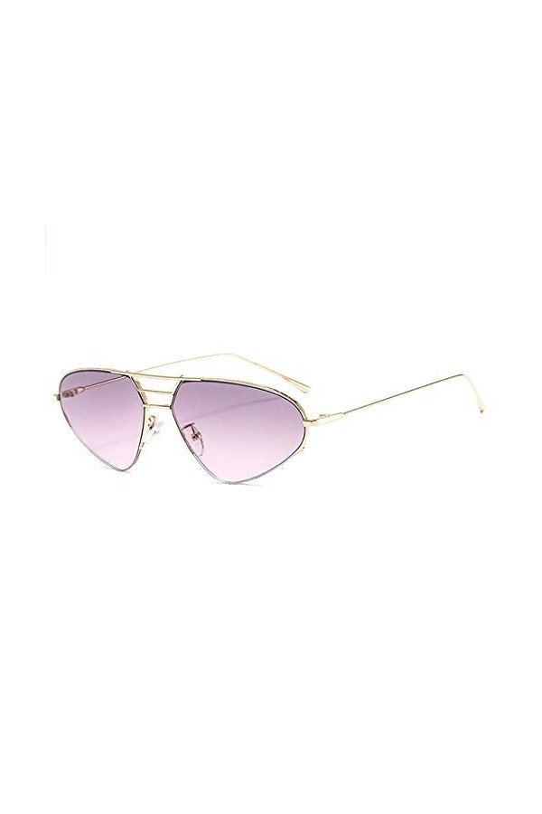 YUANCHENG Cat Eye Femmes Lunettes De Soleil en Métal Cadre Teinté Gradient Lentille Lunettes Vintage Triangle Hommes Nuances 