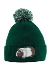 Purple Print House Chapeau de cochon dInde – Bonnet à pompon – Cadeau pour propriétaire de cochon dInde – Bonnet dhiver av