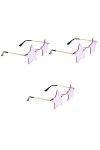 SOIMISS 3 Pièces Lunettes De Soleil Pentagramme Étoiles Lunettes Créatives Accessoire De Lunettes De Fête Déguisement Delton