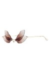 KOZSF Lunette De Soleil Style Vintage Lunettes De Soleil Ailées Hommes Femmes Conception De Papillon Antireflet Unisexe Lunet