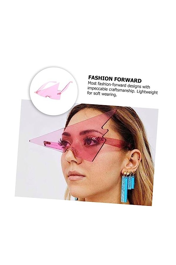 Abaodam 1 Pc Des Lunettes De Soleil Lunettes De Fête Lunettes De Soleil Femme Lunettes De Nouveauté Sans Monture Lunettes Drô