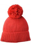 Amazon Essentials Chunky Beanie with Yarn Pom, Rouge, Taille Unique