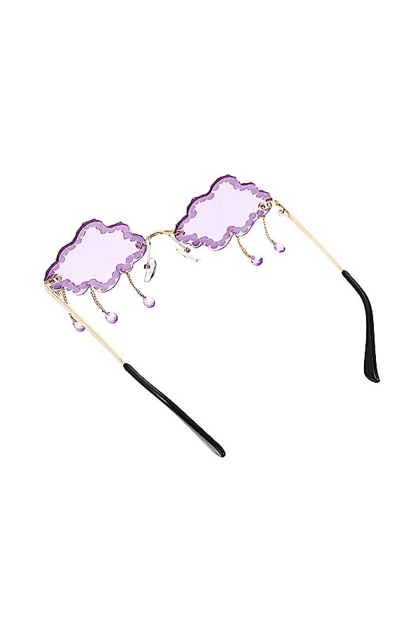 SOIMISS 1 Paire De Lunettes De Soleil Nuage Femmes Lunettes De Soleil Lunettes De Soleil Claires Décor Hippie Lunettes De Sol