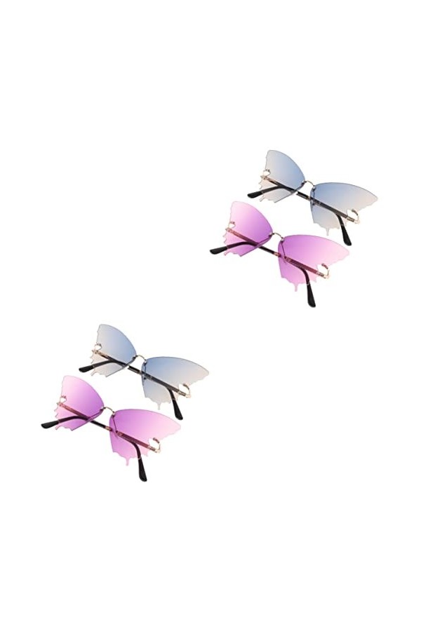 Happyyami 2 Pièces Des Lunettes De Soleil Lunettes De Soleil Fantaisie Lunettes De Discothèque Lunettes Drôles De Soirée Disc