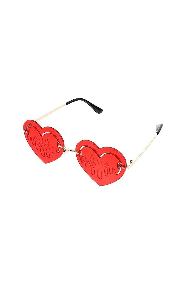 Abaodam 1 Paire Lunettes Coeur Lunettes Damour De Mode Lunettes De Soleil Vache Lunettes De Soleil Cyclisme Lunettes De Sole