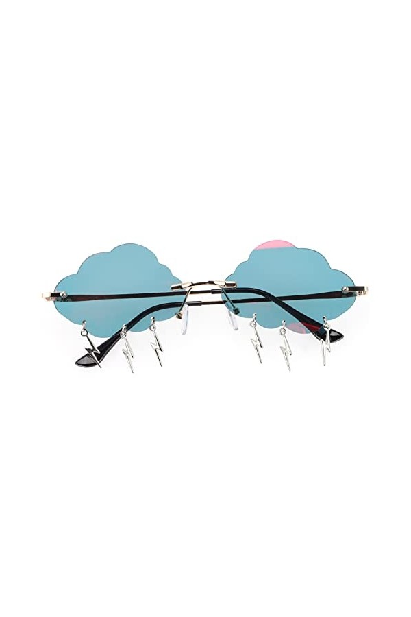 TOPPERFUN 1 Paire Lunettes De Soleil Nuage Nuances En Forme De Papillon Il Pleut Des Lunettes De Soleil Homme Sans Lunettes D