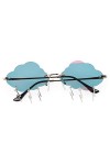 TOPPERFUN 1 Paire Lunettes De Soleil Nuage Nuances En Forme De Papillon Il Pleut Des Lunettes De Soleil Homme Sans Lunettes D