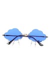 TOPPERFUN 1 Paire Lunettes De Soleil Nuage Nuances En Forme De Papillon Il Pleut Des Lunettes De Soleil Homme Sans Lunettes D