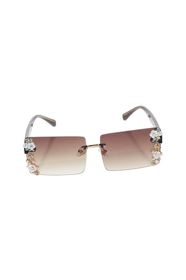 GALPADA Des Lunettes De Soleil Lunettes De Soleil Tendance Pour Femmes Jolies Lunettes De Soleil Sans Monture Lunettes De Sol