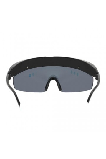 Lunettes de soleil de sport avec protection UV pour adulte - Verres miroir - Lunettes de soleil steampunk - Lunettes de solei