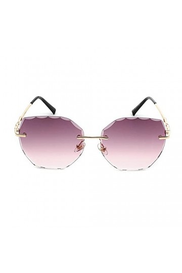 XDOUBAO Lunettes de soleil Coupe Arbre en métal Grand cadre Lunettes de soleil Personnalité Lunettes de soleil Lunettes de so