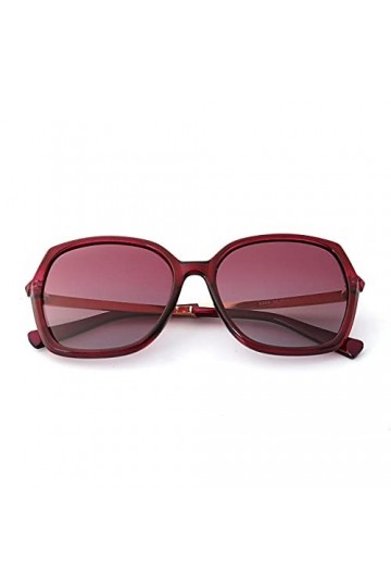 lunettes de soleil Lunettes de soleil polarisées femmes rétro grandes lunettes de soleil-Lunettes pourpres de gradient violet