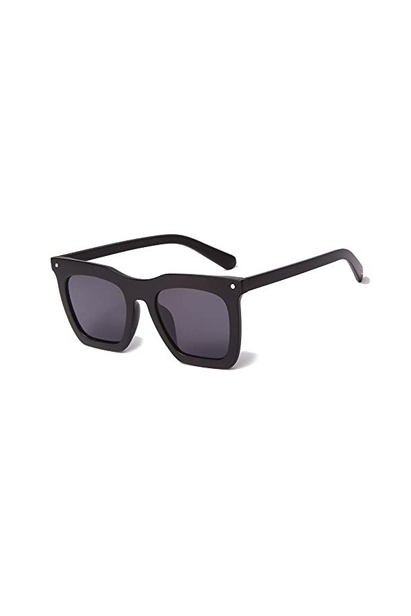 lunettes de soleil Lunettes de soleil Hommes et Femmes avec grand cadre à lunettes de soleil Sunglasses de mode gradient noir