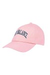 New Balance Mens and Womens Logo 6-Panel Curved Brim Hat, Paradise Pink