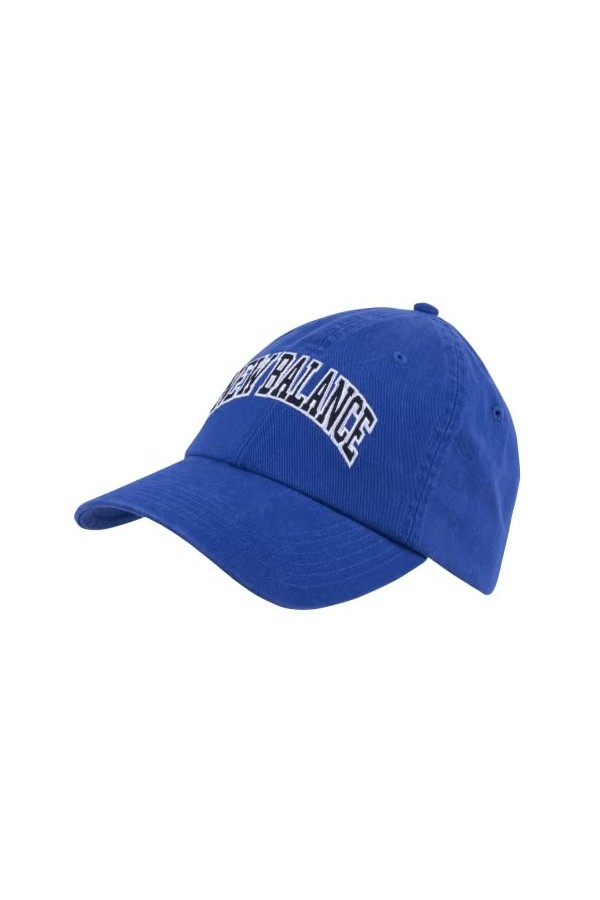 New Balance Mens and Womens Logo 6-Panel Curved Brim Hat, Paradise Pink