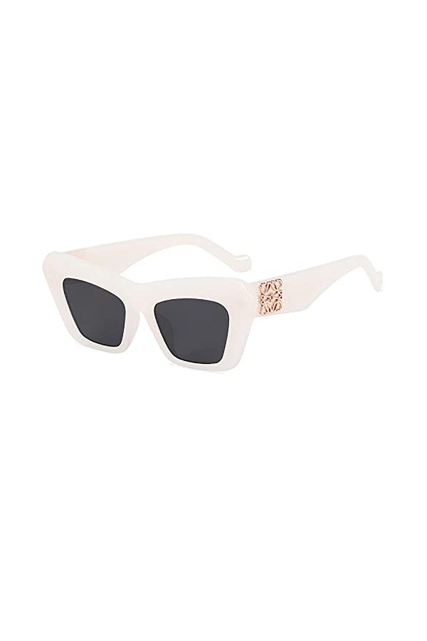 lunettes de soleil Lunettes Hommes et Femmes avec lunettes de soleil Tendance Street Street Sunglasses-Feuille noire/bleue
