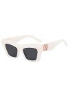 lunettes de soleil Lunettes Hommes et Femmes avec lunettes de soleil Tendance Street Street Sunglasses-Feuille noire/bleue
