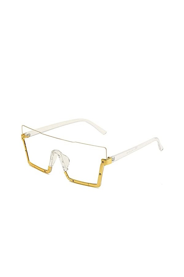 lunettes de soleil Tendance Sunglasses Hommes et Femmes avec Lunettes de soleil carrée carrée de gradient de cadre-C8