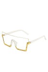 lunettes de soleil Tendance Sunglasses Hommes et Femmes avec Lunettes de soleil carrée carrée de gradient de cadre-C8