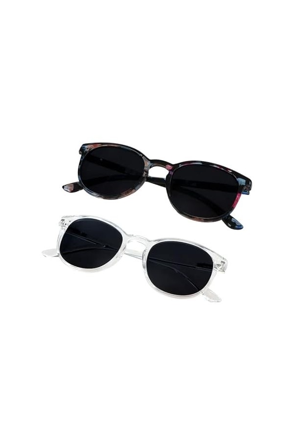VisionGlobal 2 paires de lunettes de soleil polarisées avec lentille de protection UV400 pour femmes, conduite tendance lunet