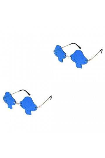 SOIMISS 2 Pièces Lunettes De Fête Sans Monture Lunettes De Soleil Punk Lunettes De Soleil De Mode Pour Femmes Lunettes De Mod