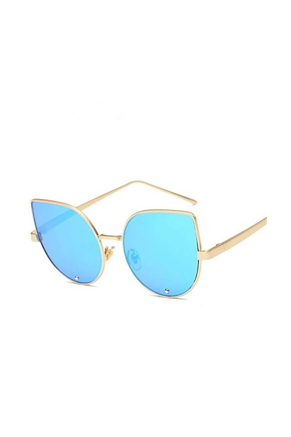 SHANGYUN Lunettes de Soleil Femmes Mode Lunettes de Soleil Vintage Lunettes de Soleil UV400 SkyBlue