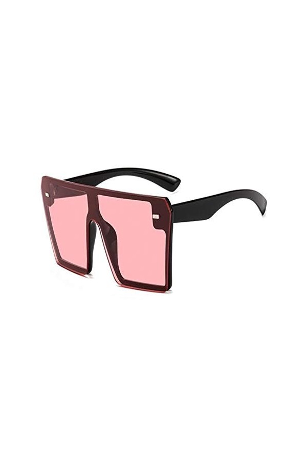YAYAN Lunettes de Soleil sans Monture surdimensionnée Femmes Grand carré Cadre Lunettes de Soleil for Femme UV400 Lunettes de
