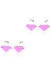SOIMISS 2 Paires Lunettes En Forme De Diamant Décor De Lunettes Élégant Lunettes Cool Pour Les Adolescents Lunettes De Soleil