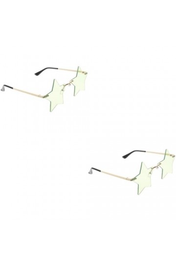 Abaodam 2 Pièces Lunettes De Soleil Pentagramme Lunettes De Soleil Déguisées Lunettes Créatives Étoiles Lunettes Costume De S