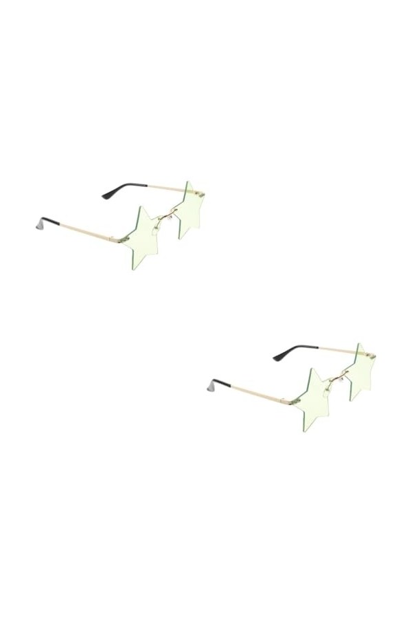 Abaodam 2 Pièces Lunettes De Soleil Pentagramme Lunettes De Soleil Déguisées Lunettes Créatives Étoiles Lunettes Costume De S